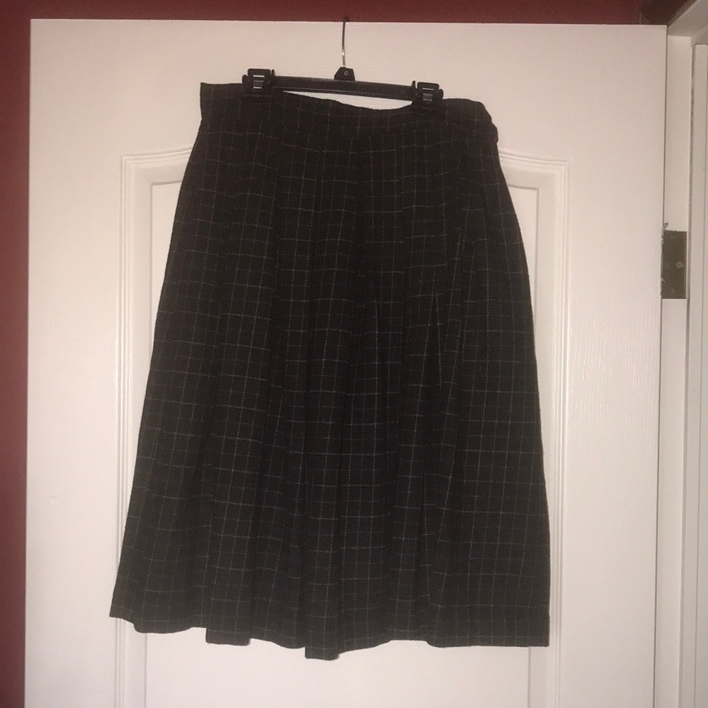 Plaid riding skirt